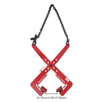 Immagine prodotto di Morsetto di sollevamento, portata 500 kg, apertura ganasce regolabile, rosso
