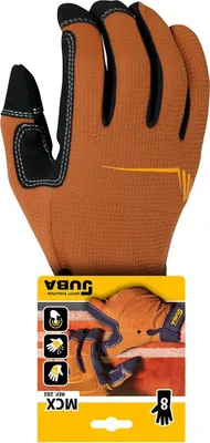 Obrázek produktu pro Hmatové pracovní rukavice ze syntetické kůže/Elastanu velikost 9 juba