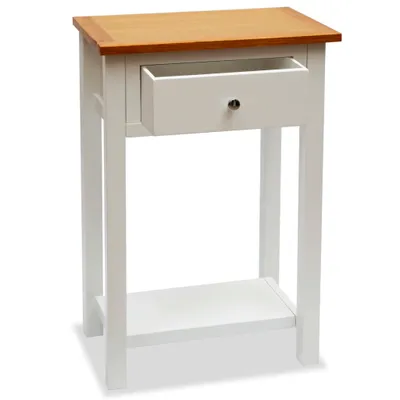 Immagine prodotto di vidaXL Tavolino 50x32x75 cm in legno massiccio di rovere