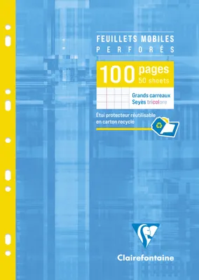 Produktbild von Clairefontaine 10x Pack. 50 Blatt Ringbucheinlagen DIN A4 90g franz. Lin. 1731C