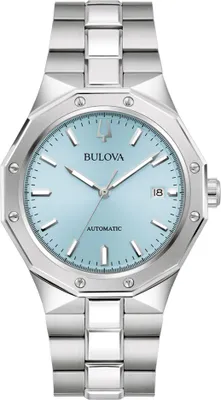 Produktbild von Bulova 96B462 Herren-Armbanduhr Automatik Classic Stahl/Hellblau
