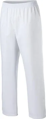 Immagine prodotto di Exner 33075 | Pantaloni chirurgici slip-on unisex, una tasca posteriore, vita elasticizzata - Colore: Bianco - Taglia: M