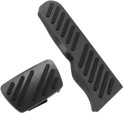 Image de Pédale d'accélérateur pour voitures d'occasion - Forme spécifique au véhicule - Pédale d'accélérateur - Noir - Antidérapante - Durable - Installation facile - Ensemble de pédales