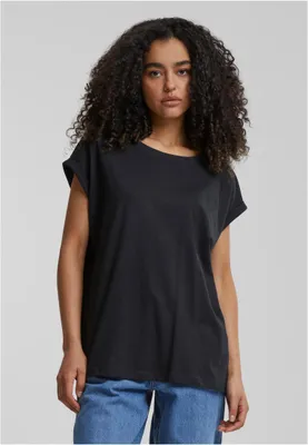 Obrázok produktu pre Urban Classics Dámske tričko s krátkym rukávom Vlony čierna 3XL
