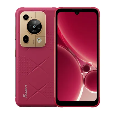 Obrázok produktu pre Smartfón FOSSIBOT F112 PRO – Telefón s Androidom, 256 GB, 12 GB RAM, 6,88 palca, MediaTek Dimensity 6300, 7150 mAh – Červená