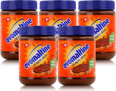 Produktbild von Ovomaltine Crunchy Cream 380g Schoko-Creme Brotaufstrich ohne Palmöl (5er Pack)