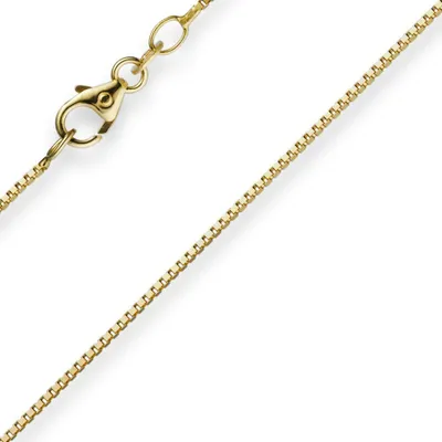 Produktbild von 0,9mm Venezianerkette Kette Collier aus 585 Gold Gelbgold 38cm Damen