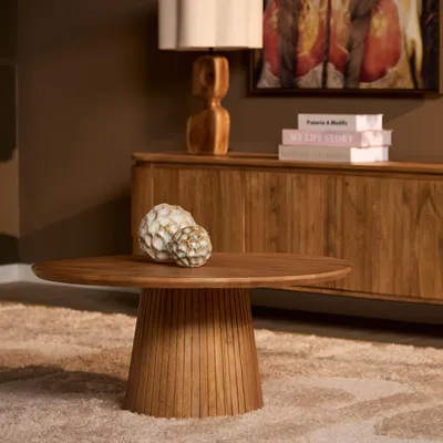 Productafbeelding van StarFurn Salontafel Solana 80cm Naturel