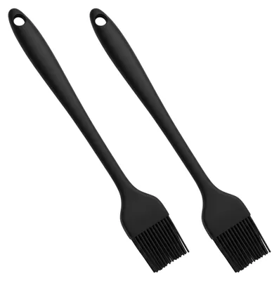 Produktbild von Silikon-Backpinsel – spülmaschinenfest und hitzebeständig, zum Grillen, Kochen und Backen, 21 cm