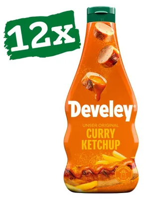 Produktbild von Develey "Unser Original" Curry Ketchup Flasche - 12x 500ml