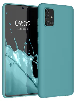 Produktbild von kwmobile Handyhülle für Samsung Galaxy A71 Hülle - TPU Case - Kabelloses Laden - Schutzhülle Cover in Arctic Night
