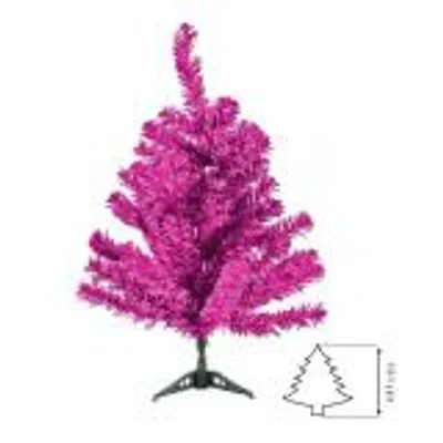 Produktbild von Weihnachtsbaum 60 oder 180cm lila Tannenbaum Kunsttanne Christbaum Kunstbaum, Weihnachstbaum Längen:60 cm