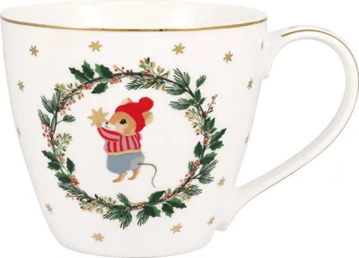 Produktbild von GreenGate Porzellanbecher Joanni, weiß