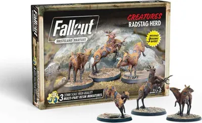 Obrázek produktu pro Fallout Creatures Radstag Herd - Miniaturní verze - ENG Edition