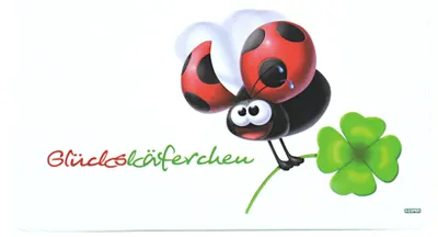 Immagine prodotto di KESPER Frühstücksbrettchen "Glückskäferchen" 5 Stück Verkaufseinheit 113733 4000270323010
