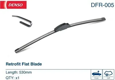 Produktbild von DENSO Flat Scheibenwischer für VW Golf IV Schrägheck (1J1) Rahmenlos 530mm