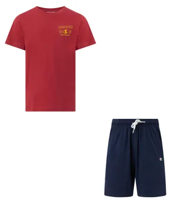 Produktbild von Champion Jungen Graphic Set mit Logo, Rot (RS014), M
