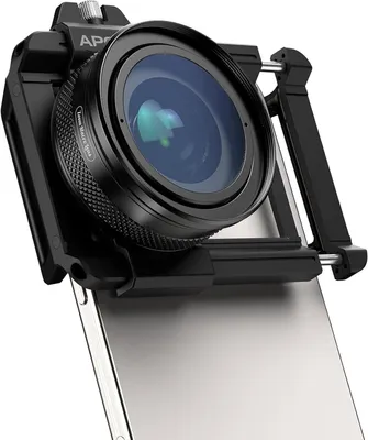 Zdjęcie produktu dla Obiektyw makro 10X-20X, smartfon, aluminium i szkło, uniwersalny klips, czarny