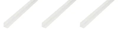 Zdjęcie produktu dla Profil listwy narożnej, PVC, biały, 15 x 15 x 1 mm, długość 2 m