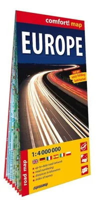 Zdjęcie produktu dla Europa laminowana mapa samochodowa 1:4 000 000