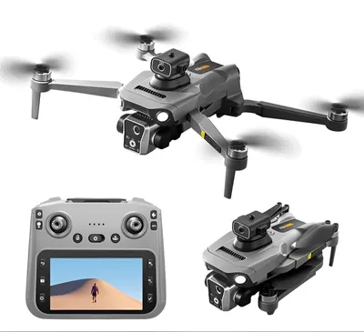Produktbild von GOLDSTERN-TECH RC-Quadrocopter (GPS Drohne mit 4K, Fernbedienung mit Live-Display, 600m Reichweite), 4K Kamera, 360° Laser-Hinderniserkennung, Follow-