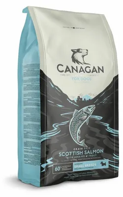 Immagine prodotto di CANAGAN Salmone scozzese – Razze piccole – Cibo secco per cani – 2 kg