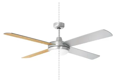 Immagine prodotto di V-TAC VT-6054-4 Ventilatore da soffitto 4 pale 132cm 60W con 2 portalampada per lampadina led E27 e telecomando - sku 7917