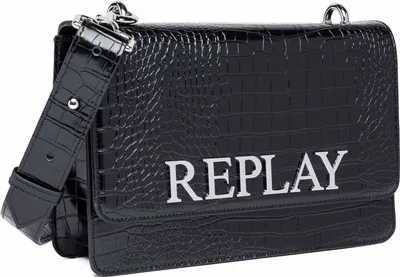Image de REPLAY sac à épaule bandoulière sac de soirée Crossbody Bag Black noir