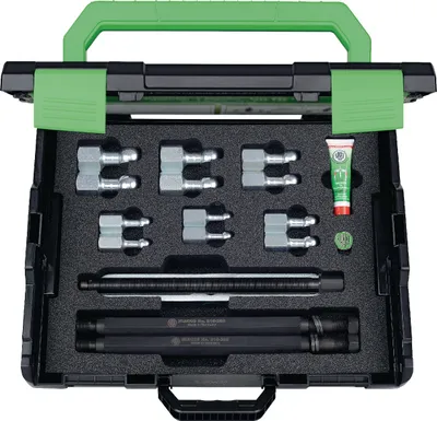 Produktbild von KUKKO Universal-Kugellagerabzieher-Satz, Spannbereich 56-220 mm, Inhalt 16-teilig - 69-C
