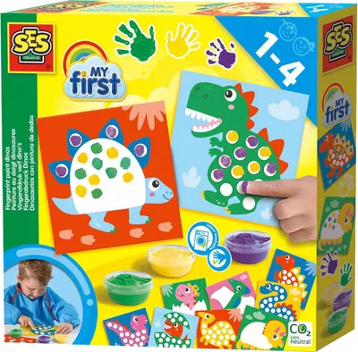 Obrázek produktu pro SES Malování dinosaurů prstem 14442 44425