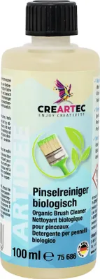 Produktbild von CREARTEC Pinselreiniger biologisch - Spezialreiniger für Malutensilien - Inhalt 100ml - zur einfachen und schnelle Reinigung von Pinseln