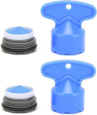 Obrázek produktu pro Kuchyňská a koupelnová baterie – modrá – ABS – 1,85 × 1,85 × 3 cm