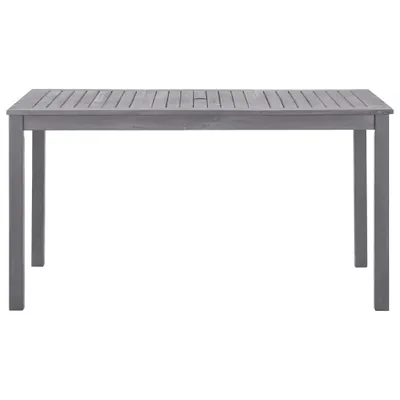 Immagine prodotto di vidaXL Tavolo da giardino grigio 140x80x74 cm in legno massiccio di acacia