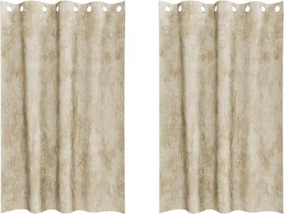 Obrázok produktu pre vidaXL Zamatové závesy s záclonami 2 ks krémové 175 x 140 cm zamat