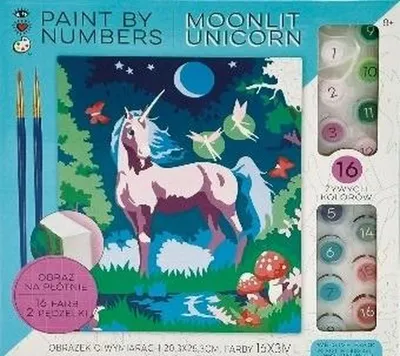 Obrázok produktu pre Maľovanie podľa čísel Jednorožec – sada pre deti a dospelých