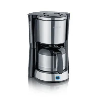 Immagine prodotto di Macchina per caffè isolata da 8 tazze, 1000 w, nera/acciaio inossidabile Severin KA4847