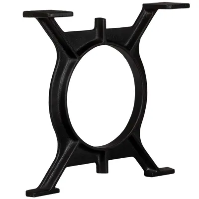 Image de vidaXL Pieds de table basse 2 pcs. O-cadres en fonte