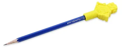 Image de Ark Therapeutics - Embout de crayon à mâcher RoboChew jaune - Jouet sensoriel