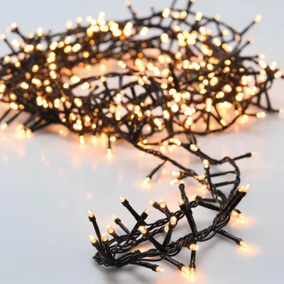 Obrázok produktu pre Microcluster | Vianočná svetelná reťaz | 560 LED diód - extra teplá biela - 8 svetelných funkcií - časovač