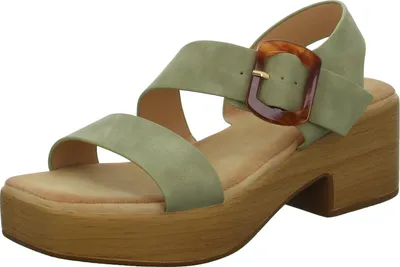 Produktbild von living UPDATED Damen-Sandalette Grün-Braun, Farbe:grün, EU Größe:37