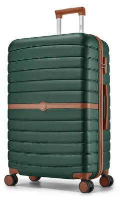 Zdjęcie produktu dla Walizka twarda - walizka na kółkach - 50 cm - odporna na uderzenia - kółka obrotowe 360° - zamek TSA - kolor khaki