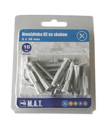 Obrázek produktu pro hmoždinka UZ  6x38mm se skobou ZB (10ks)