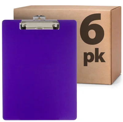 Productafbeelding van Officemate, klembord van gerecycled plastic, formaat A, paars, verpakking van 6 stuks (83085)
