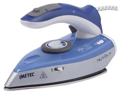 Obrázek produktu pro Imetec Nuvola, Suché i parní žehlení, Žehlicí plocha z nerezové oceli, 2 m, Modrá, Šedá, 0,05 l, 1000 W