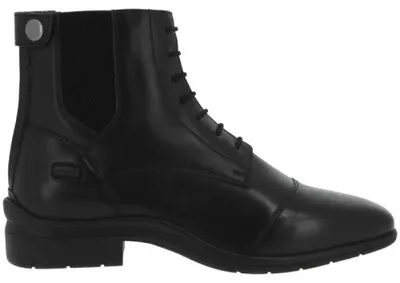 Immagine prodotto di EQUITHÈME Stivaletti sportivi da equitazione da donna con allacciatura e cerniera, in pelle di vacchetta, colore: nero, taglia: 36