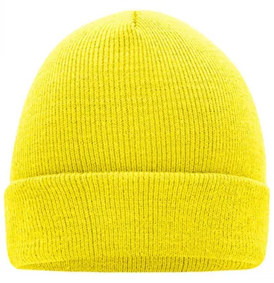 Produktbild von Myrtle Beach MB7500 | Knitted Cap / Doppelt gestrickt - Farbe: Yellow - Größe: One Size