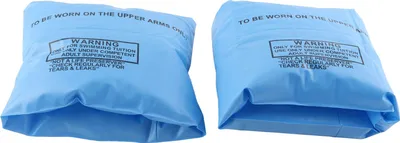 Imagen del producto de Boya flotante para brazos, aro para nadar para adultos y niños, manga de agua, brazalete inflable para nadar, manga flotante, aro para nadar. Color: azul