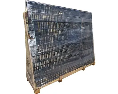 Produktbild von Doppelstabmattenset Typ 8/6/8 inkl Pfosten mit Flachhalter 83 cm x 20 m, feuerverzinkt