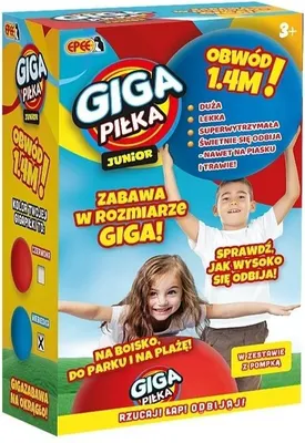 Obrázek produktu pro Mega Dětský Míč 1,4m s Pumpičkou - Zábava Pro Děti