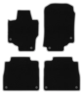 Produktbild von Fußmatten Velours Schwarz/Silber für Mercedes GLS X167 2019- Set 4-tlg